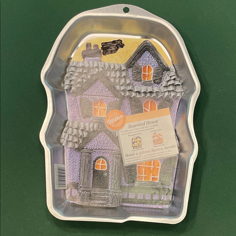 Vintage Wilton Silver Haunted House Cake Pan (#2105-181)